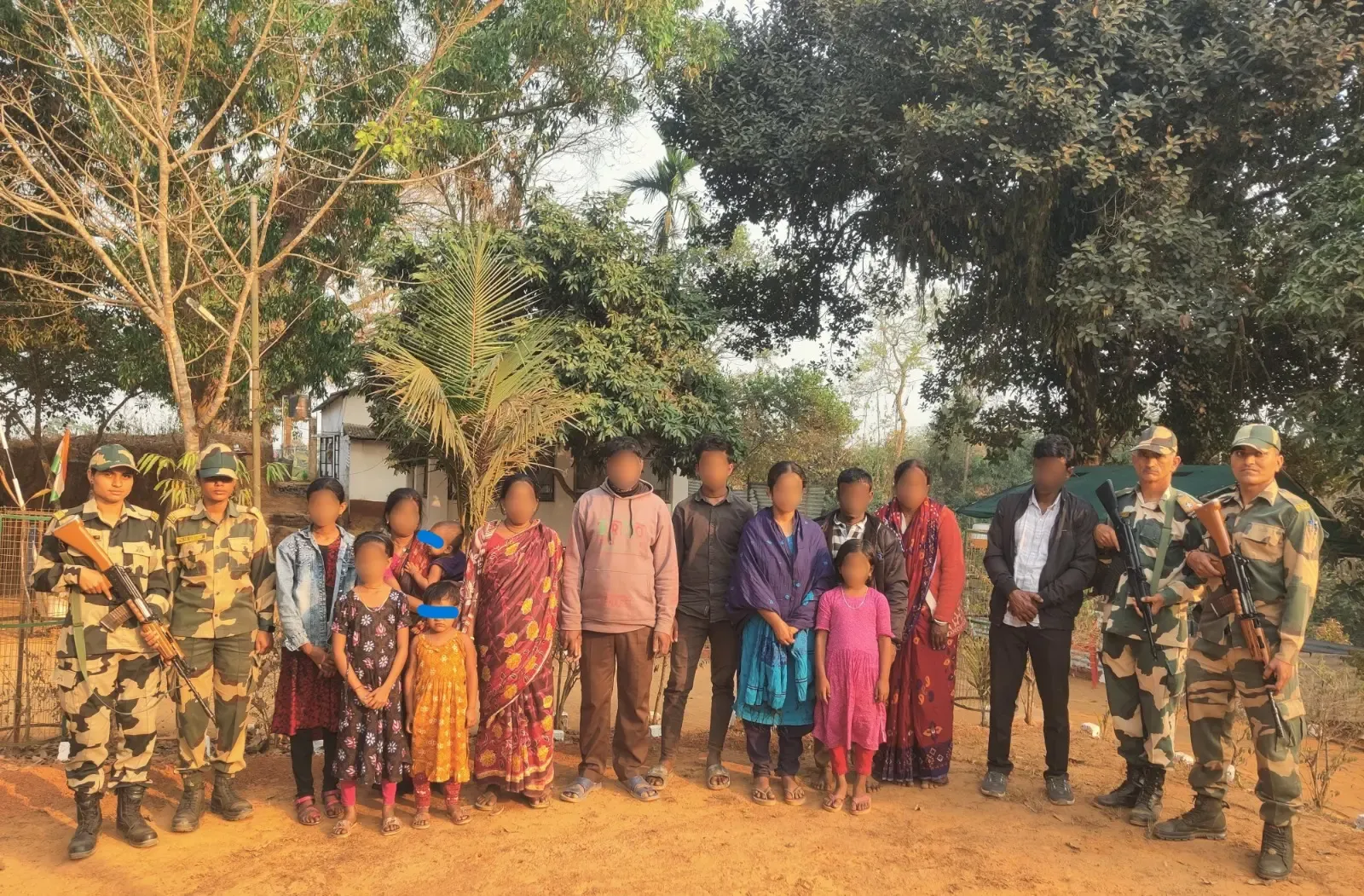 BSF Detains 15 Bangladeshi Nationals in Tripura