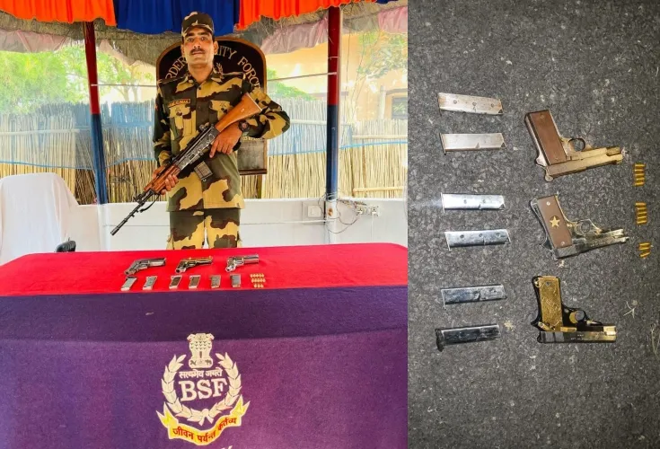 BSF Intercepts Illegal Arms Smuggling at India-Bangladesh Border