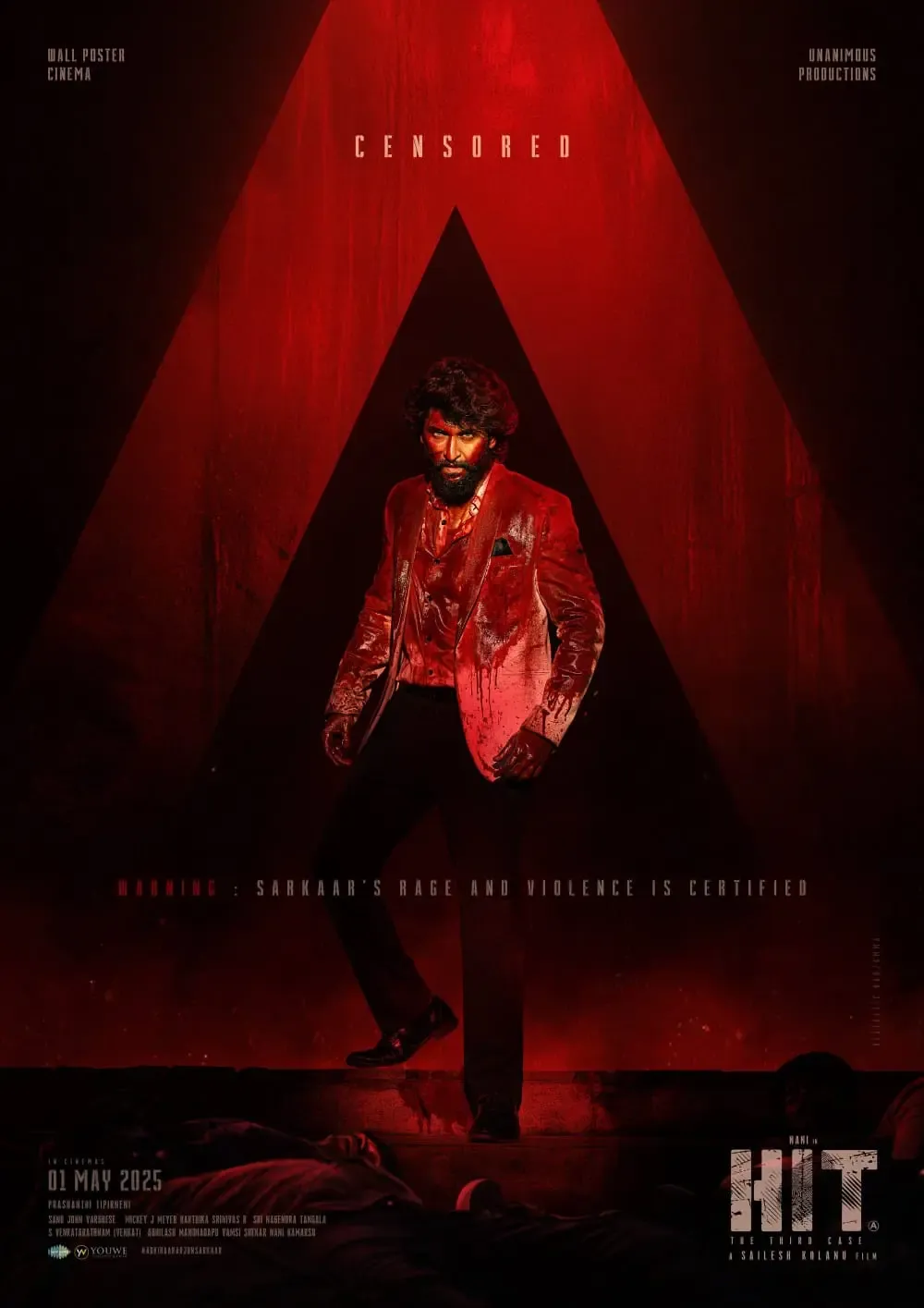 Censor Board Approves Nani’s ‘Hit: The Third Case’ for Release with 'A' Rating