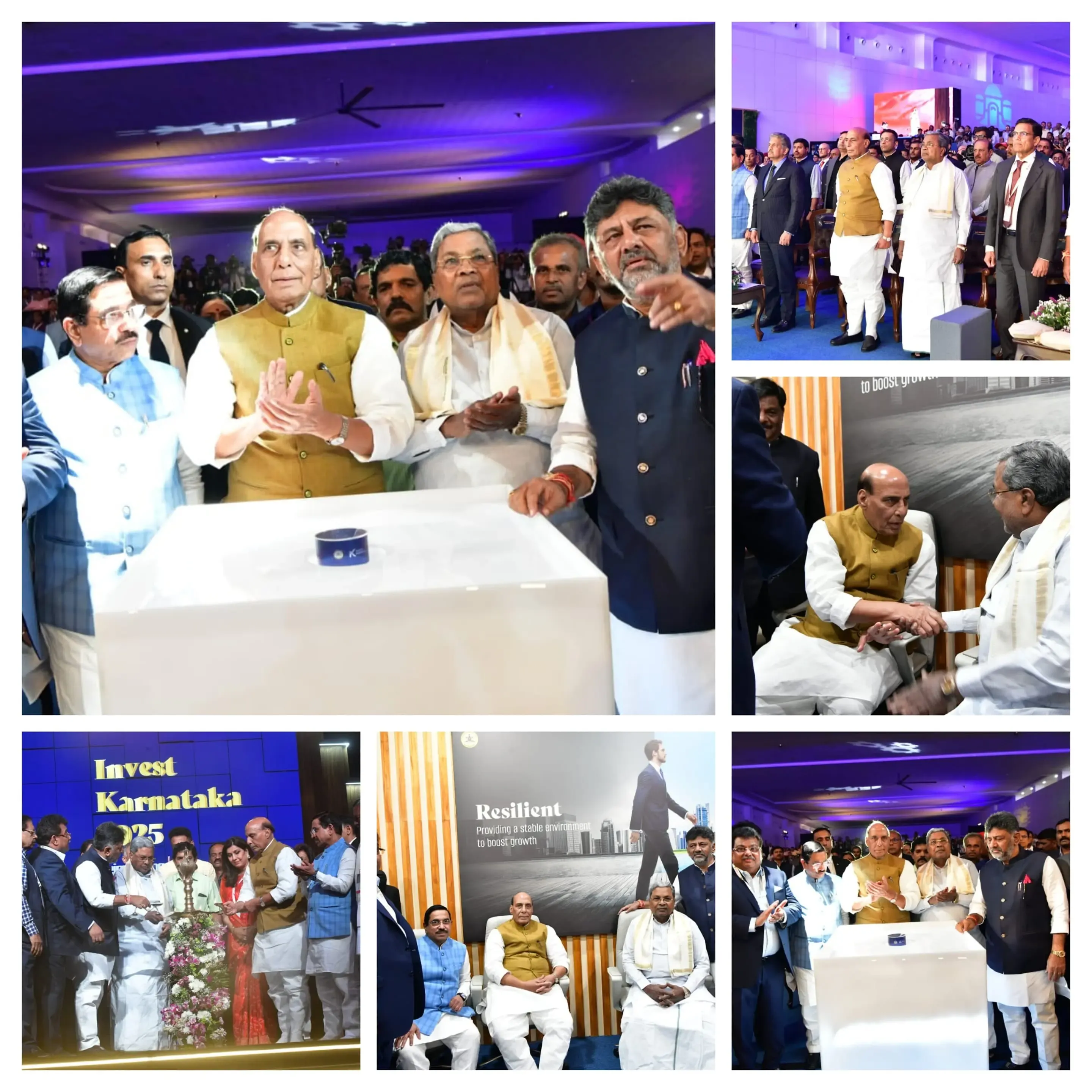 Karnataka and Centre Collaborating in True Team India Spirit: Rajnath Singh