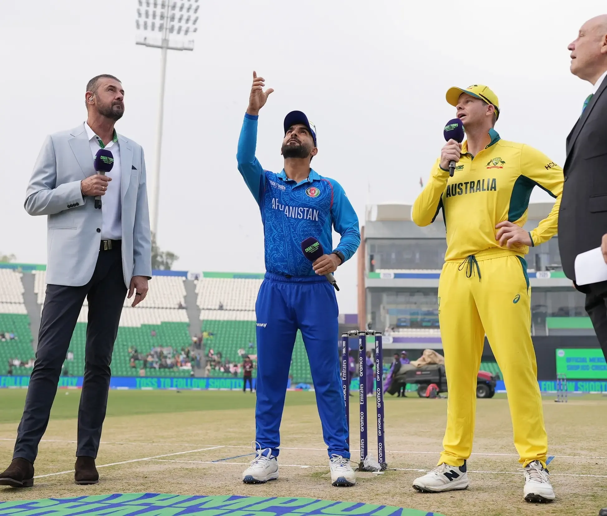 Champions Trophy: Afghanistan Wins Toss and Chooses to Bat First Against Australia