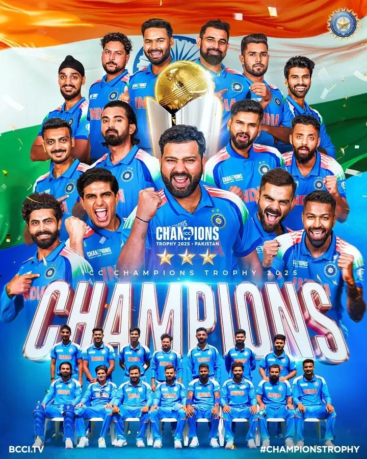 Champions Trophy: BJP Lauds Rohit Sharma for Team India's Victory, Takes a Jab at Congress
