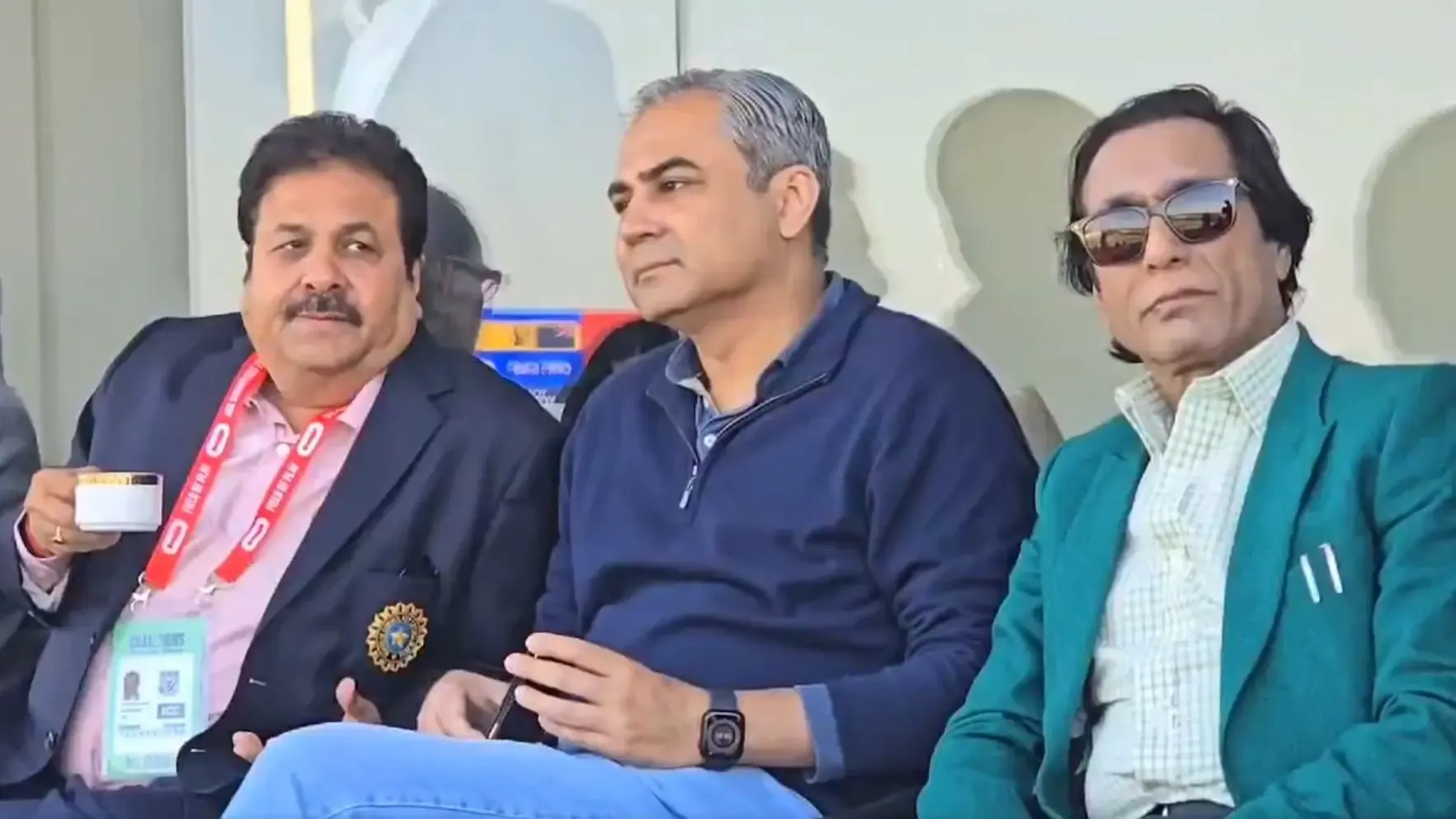 Champions Trophy: Rajeev Shukla Attends Semifinals in Lahore with PCB Chair Naqvi