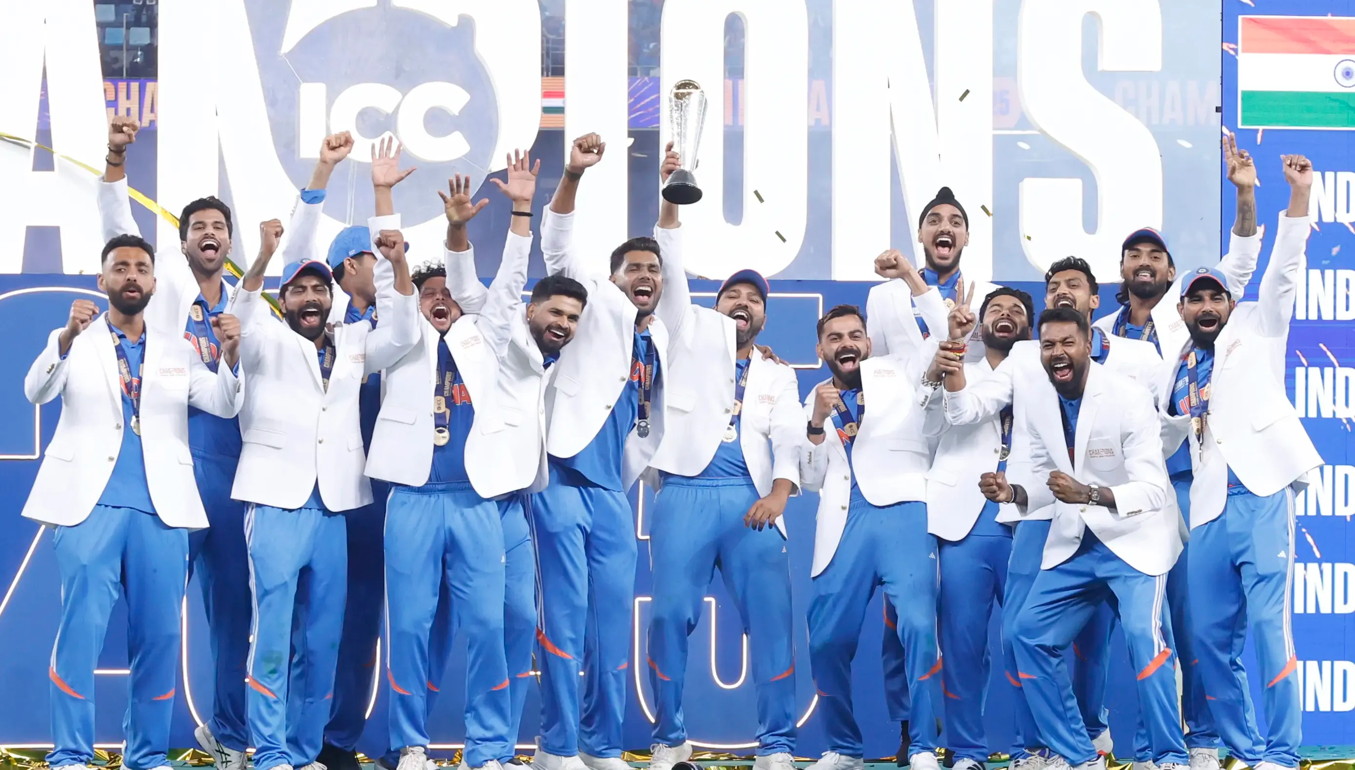 Champions Trophy: Spinners, Rohit, and Rahul Lead India to Their Third Title Victory