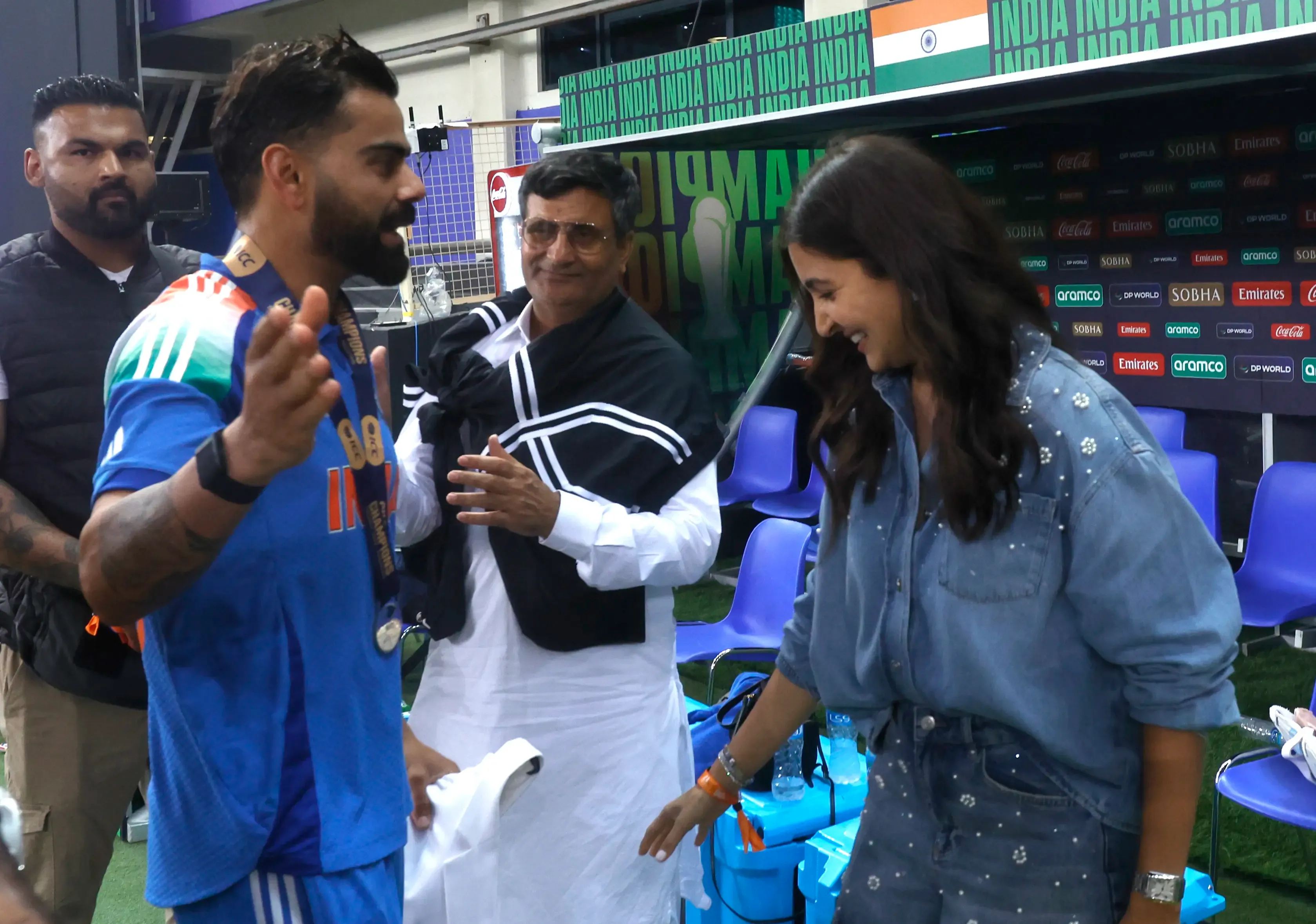 Champions Trophy: Virat and Anushka Embrace After India's Victory in Dubai