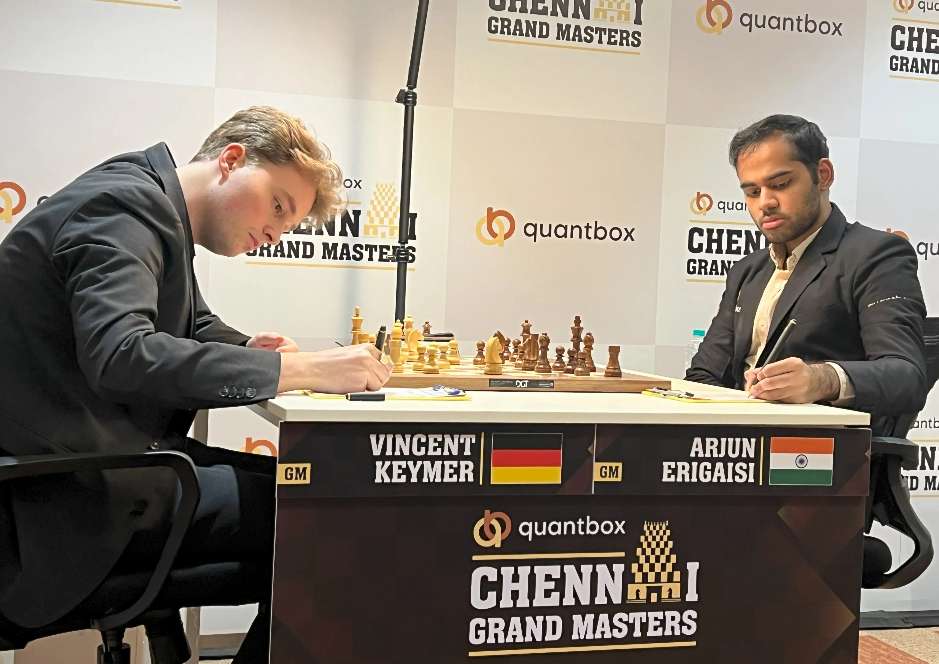Can Arjun Erigaisi Catch Up to Vincent Keymer in Chennai Grandmasters 2025?