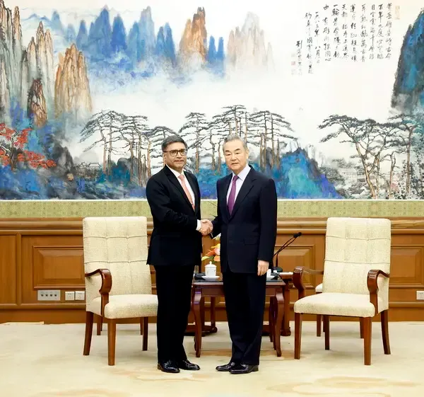 Chinese Foreign Minister Engages with Indian Foreign Secretary Misri, Urges Both Nations to 'Embrace the Moment'