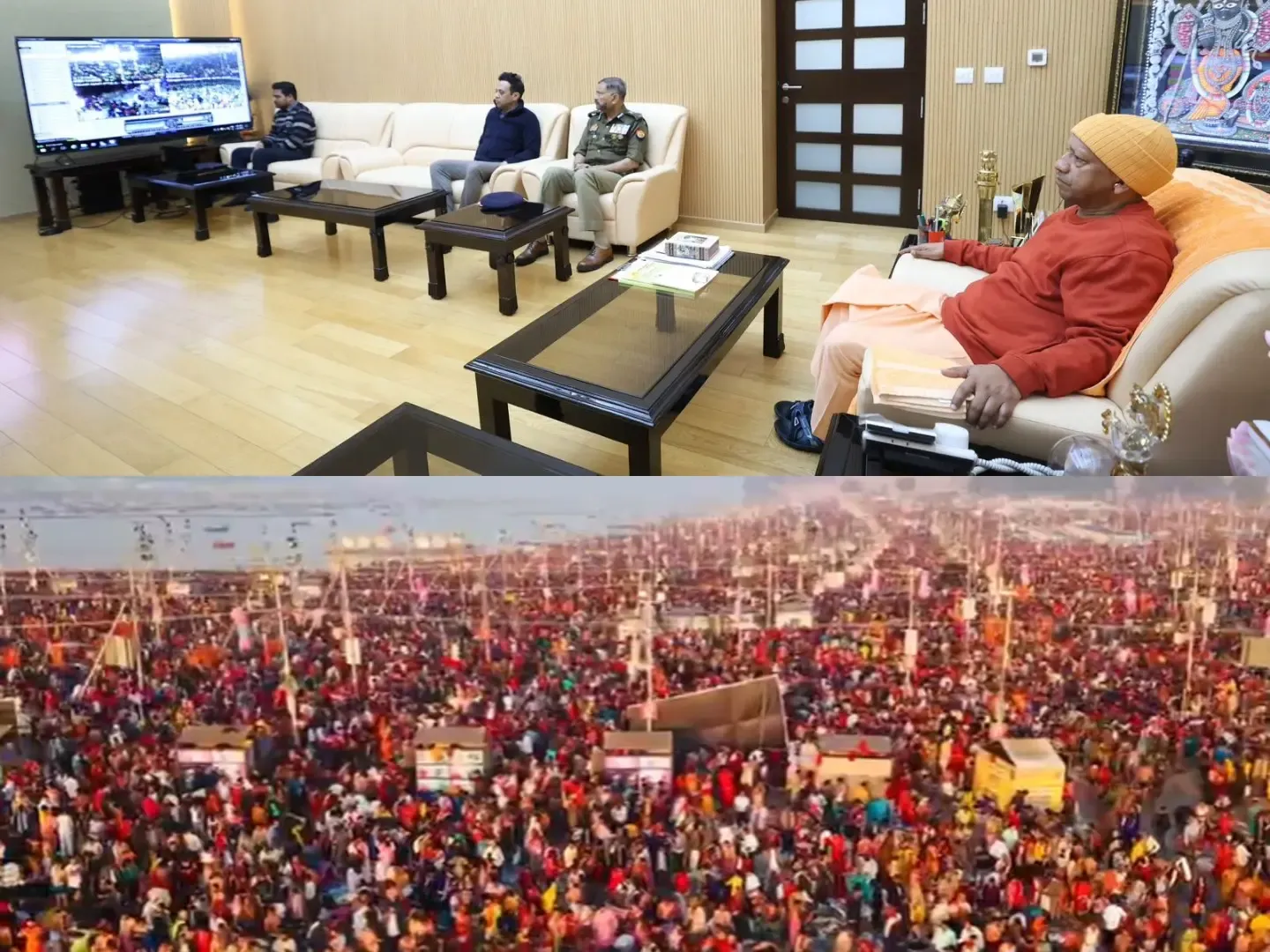 Chief Minister Yogi Adityanath Reviews Maha Kumbh Arrangements for Maghi Purnima