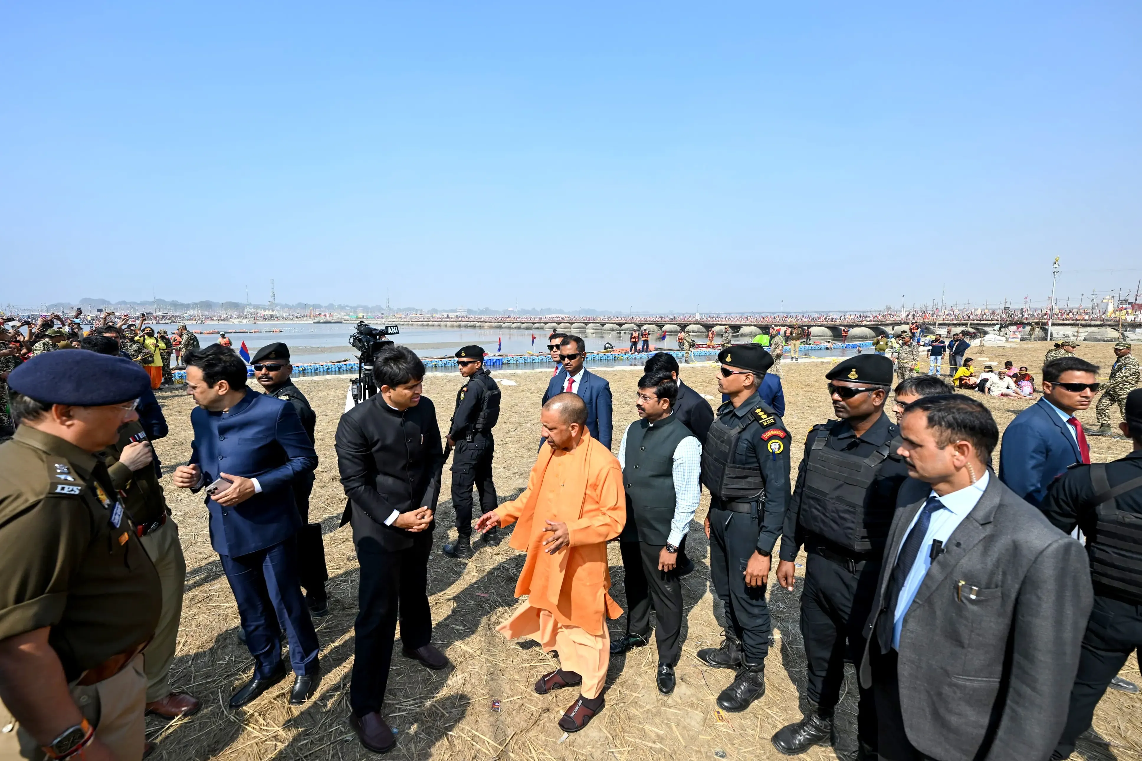 Uttar Pradesh CM Yogi Adityanath to Review Security at Maha Kumbh