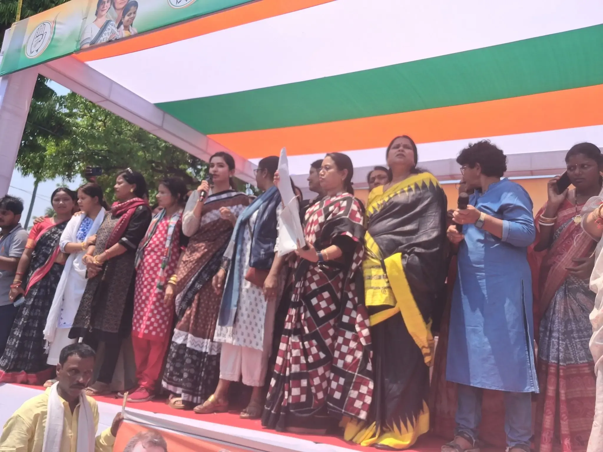 Congress Launches Protest Rally in Bhubaneswar Against Rising Crimes Targeting Women