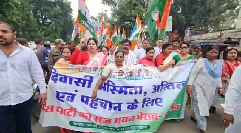 Why are Congress protests in Ranchi demanding a ‘Sarna Religion Code’ for tribals in the census?