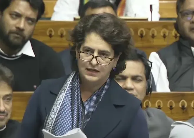 Priyanka Gandhi Emphasizes Constitution as Protection and Assurance for Indians in Lok Sabha