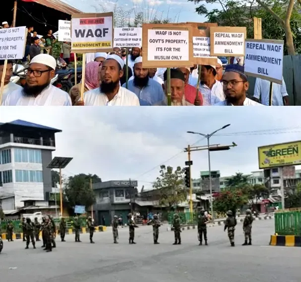 Curfew Declared in Lilong, Manipur Following Arson Attack on BJP Leader's Residence Over Waqf Act Support