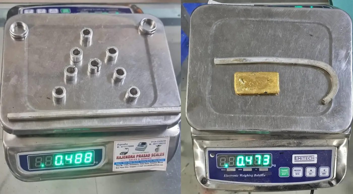 Customs Department Uncovers 473 gm Gold Smuggling at IGIA