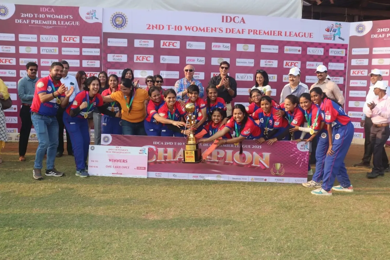 Deaf Delhi Bulls Claim Victory in IDCA's 2nd T10 Women’s Deaf Premier League