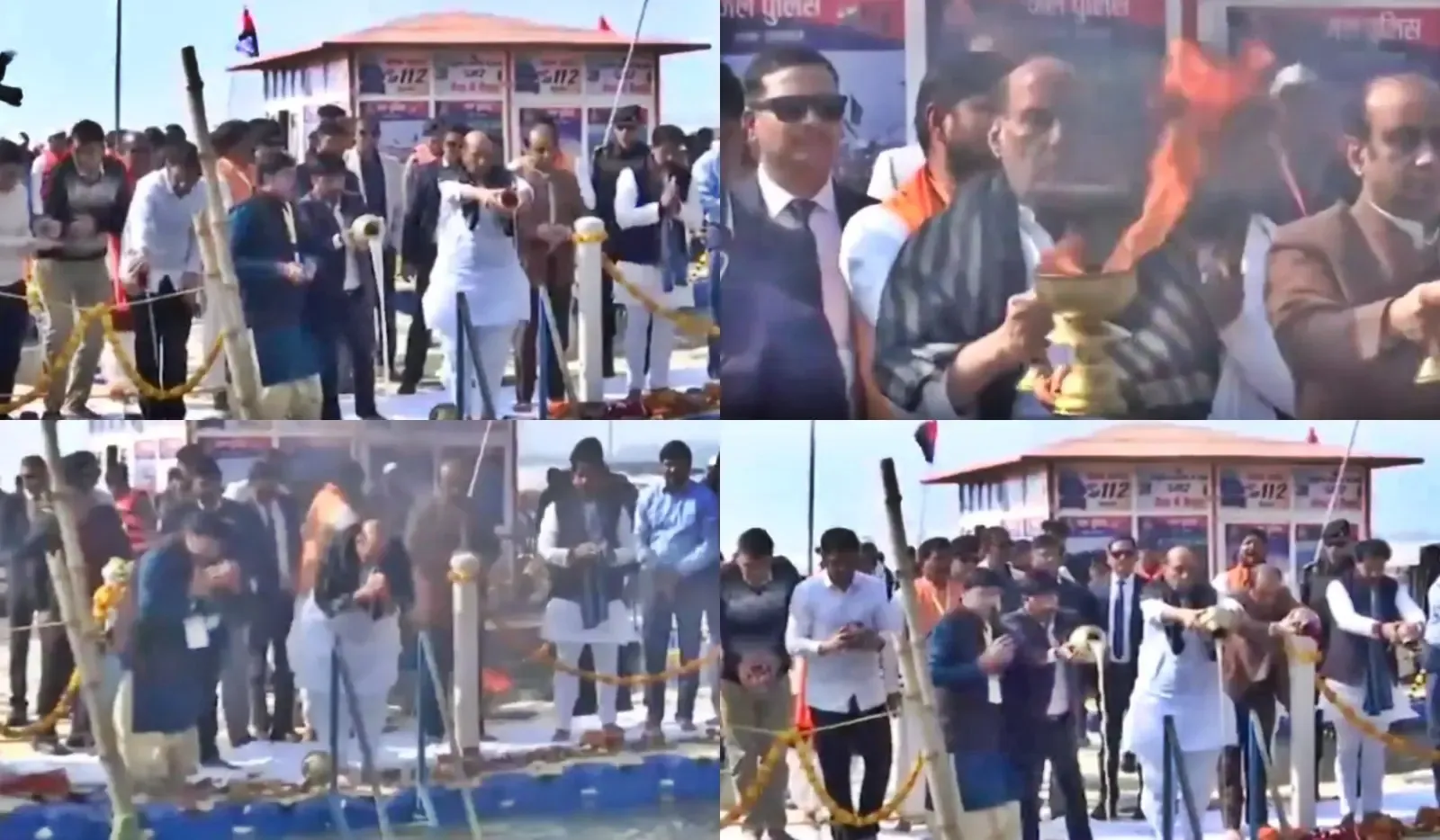 Defence Minister Rajnath Singh Attends Maha Kumbh in Prayagraj, Takes Holy Dip at Sangam