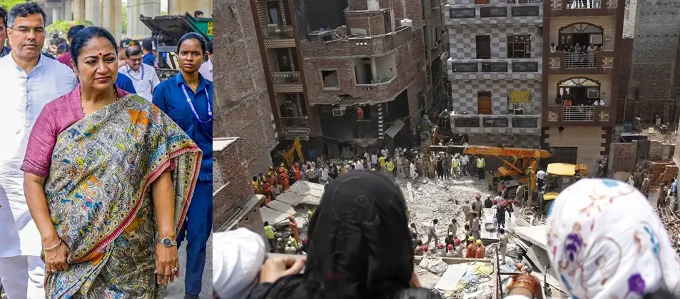 Delhi: Four Lives Lost in Mustafabad Building Collapse; CM Initiates Investigation