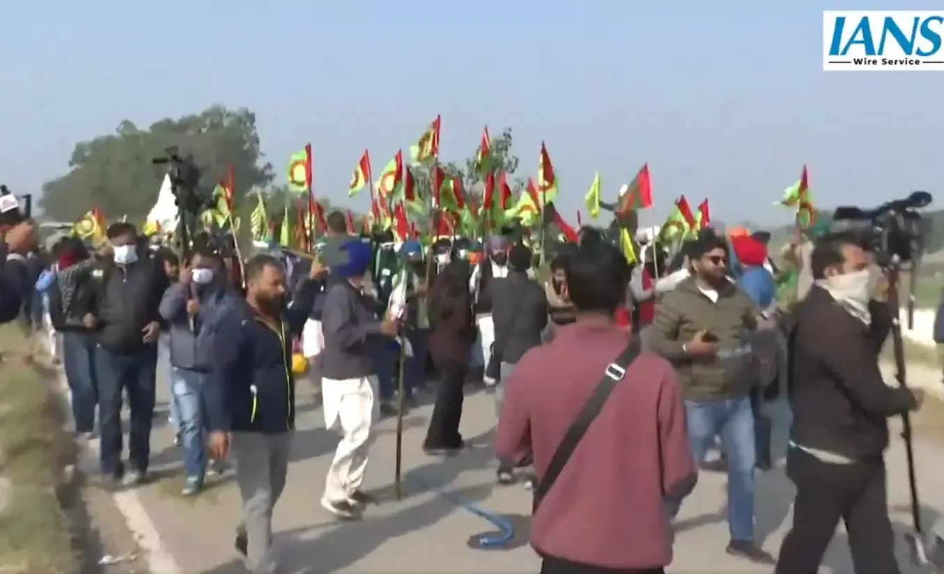 Farmers' 'Delhi Chalo' March Halted After Injuries from Tear Gas Shelling