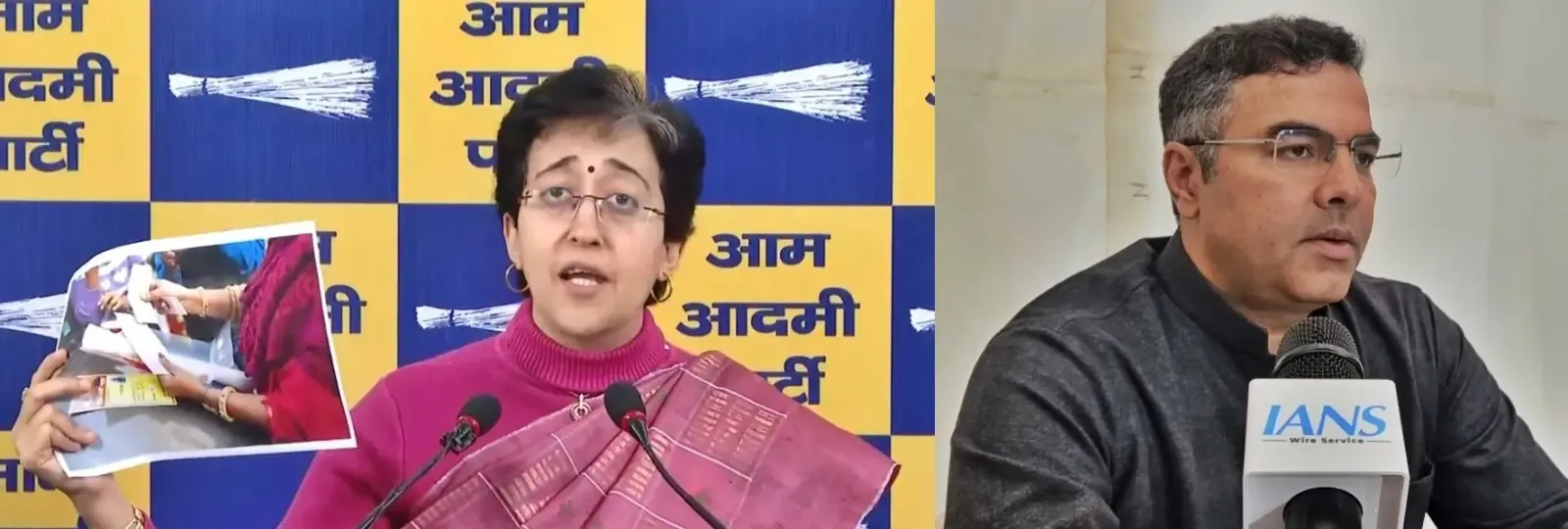 Delhi CM Atishi Accuses BJP's Parvesh Verma of Cash Distribution; Verma Hits Back
