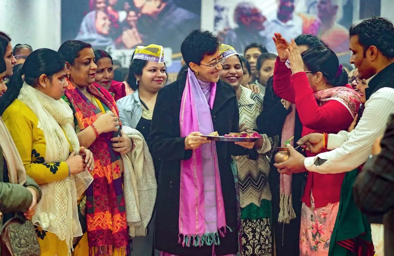 Atishi, Delhi CM, Visits Kalkaji Temple Prior to Nomination Submission