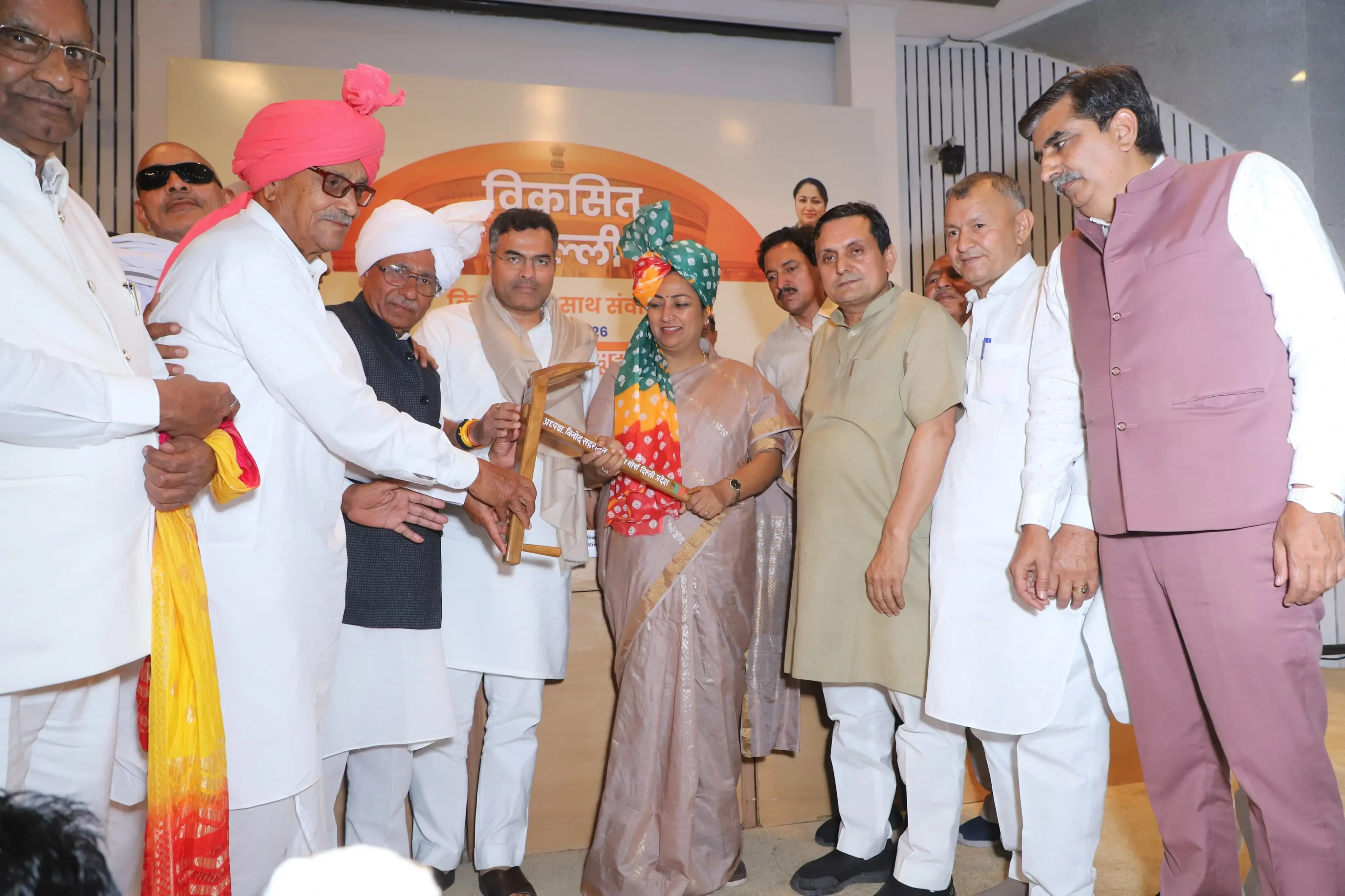 Delhi's CM Rekha Gupta Engages with Farmers for Budget 2025-26