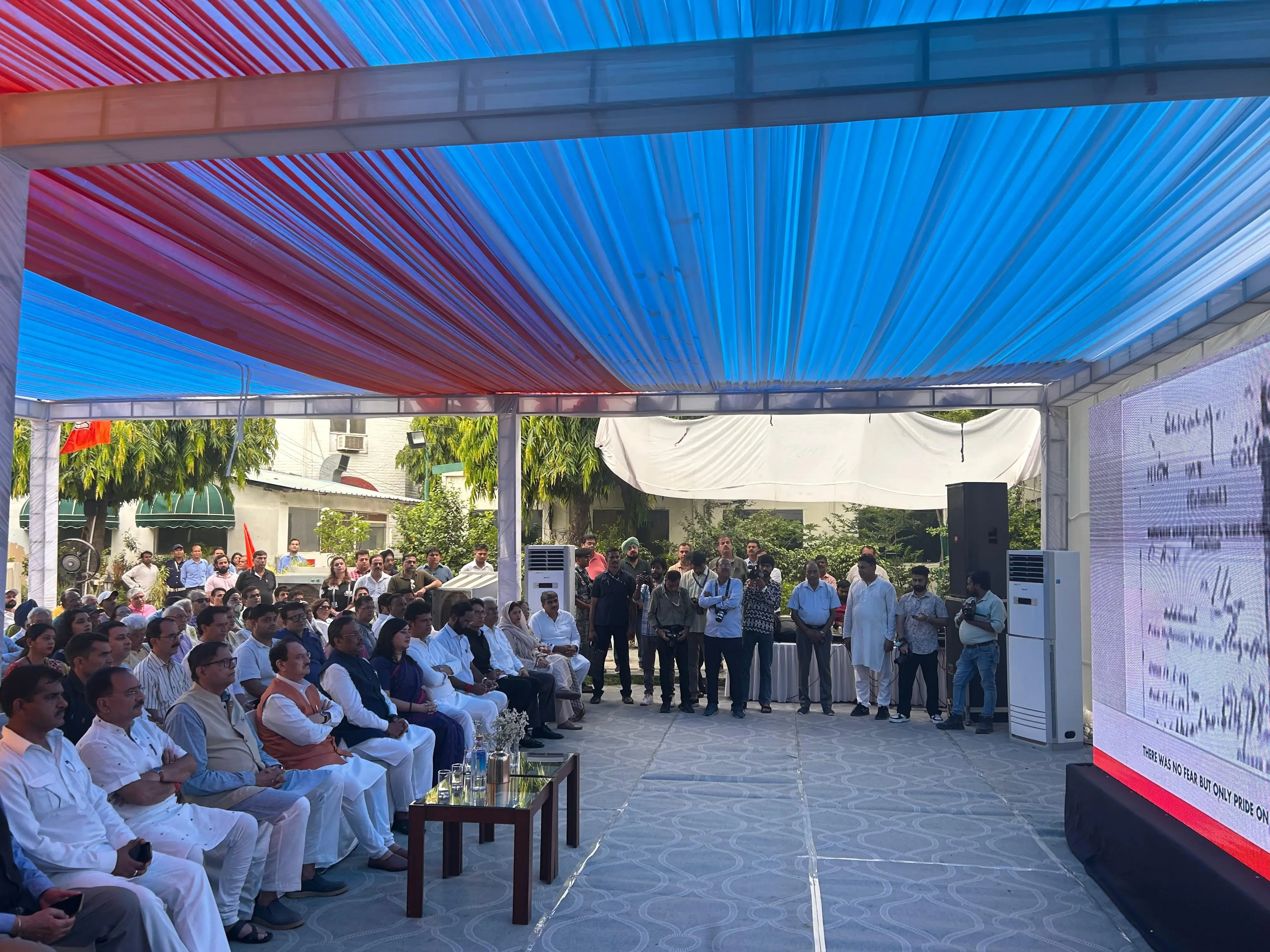 Did JP Nadda Join Veterans for Mann Ki Baat in Delhi?