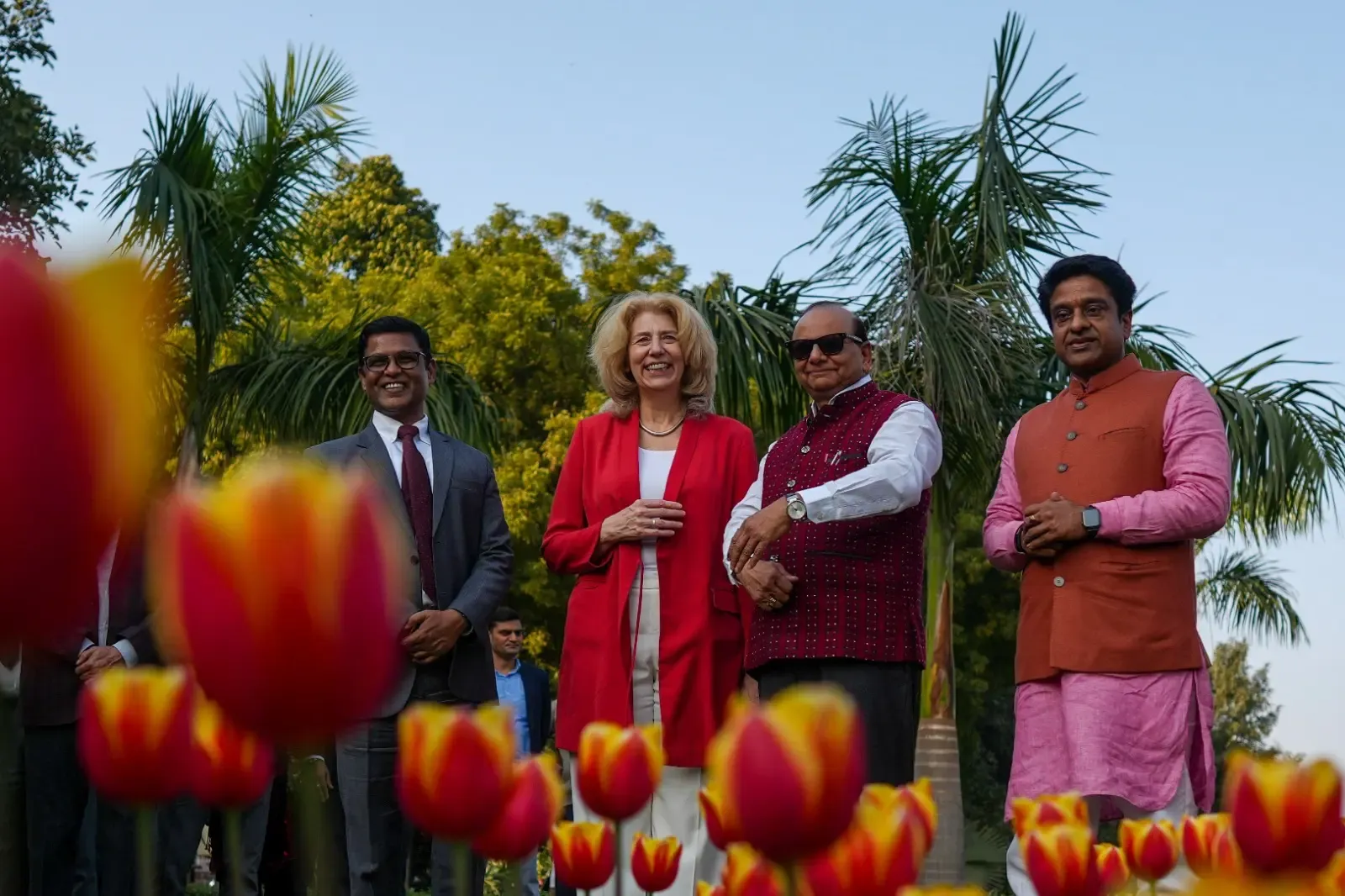Delhi L-G Launches NDMC Tulip Festival 2025