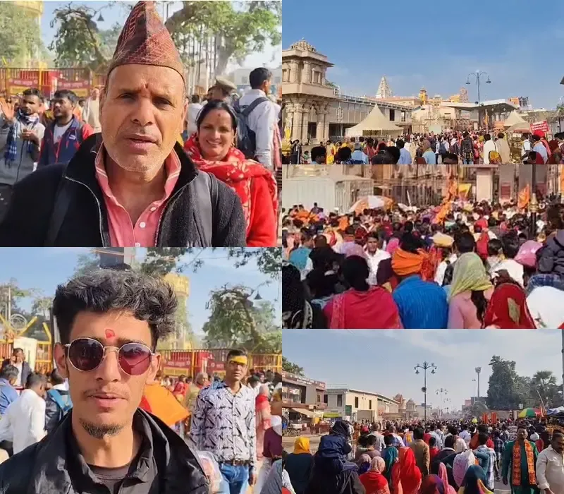 Devotees from Nepal Celebrate Their Visit to Ram Temple in Ayodhya