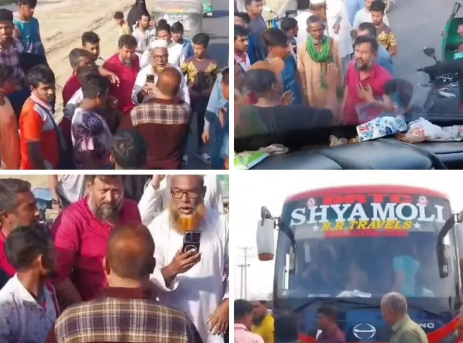 Bus Heading to Dhaka from Tripura Involved in Minor Incident; No Injuries Reported