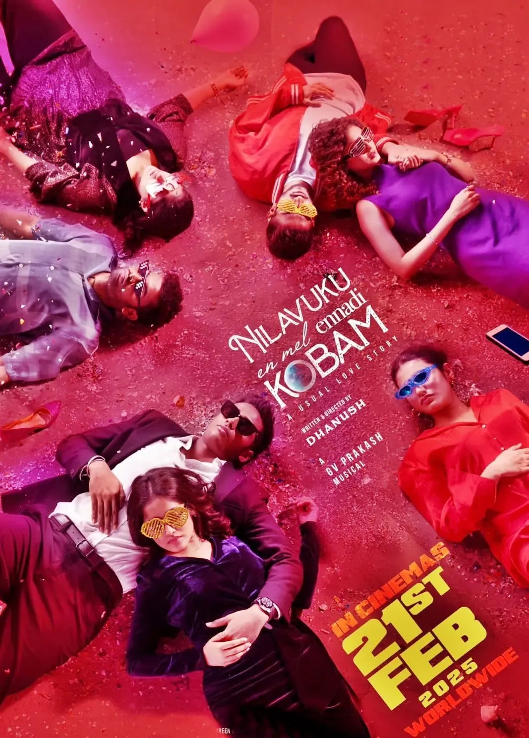 Dhanush's ‘Nilavukku Enmel Ennadi Kobam’ Release Rescheduled to February 21