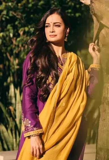 Dia Mirza Embraces the Winter Sun in Delhi While on Duty