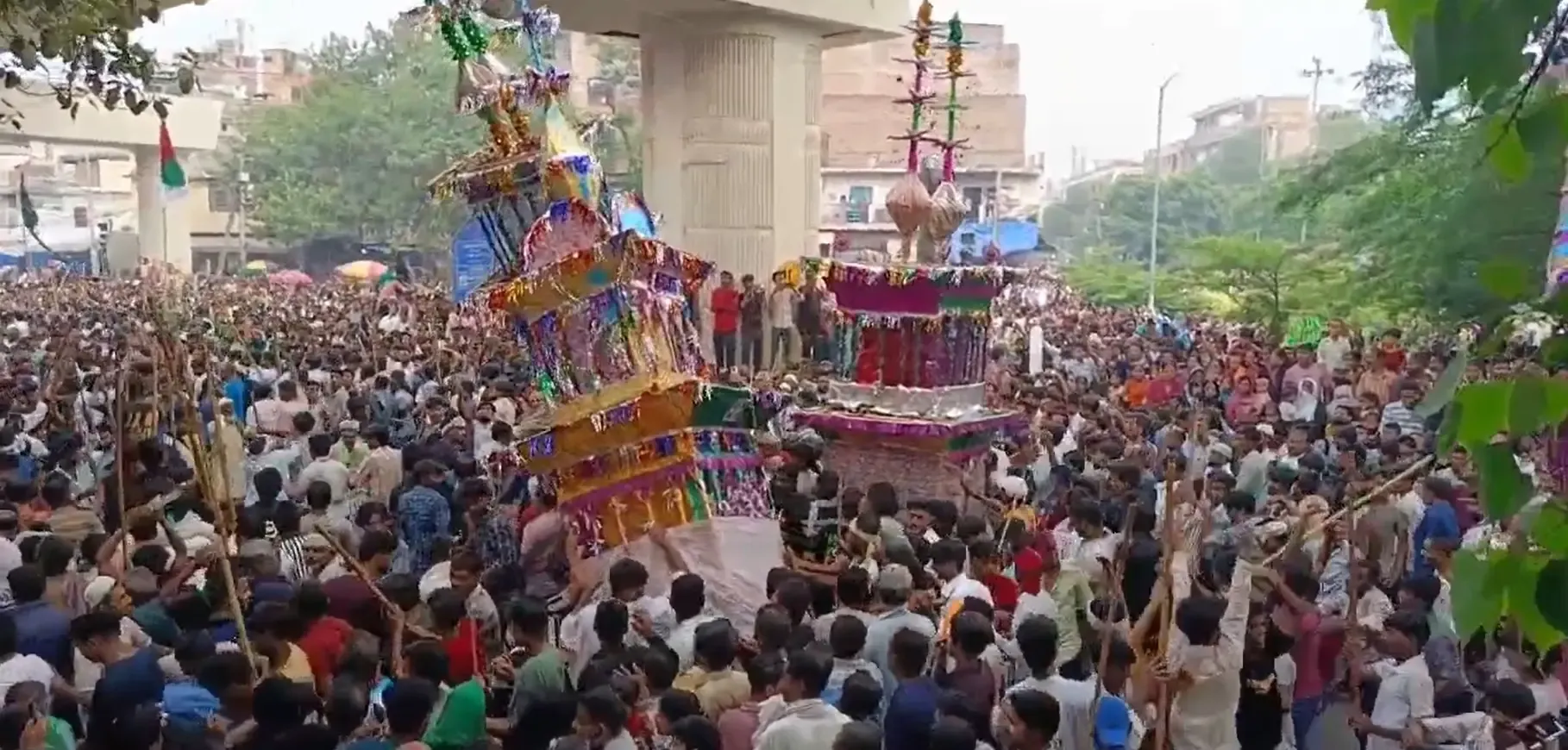 क्या दिल्ली के इंद्रलोक से ताजिया का जुलूस शांति से निकला?