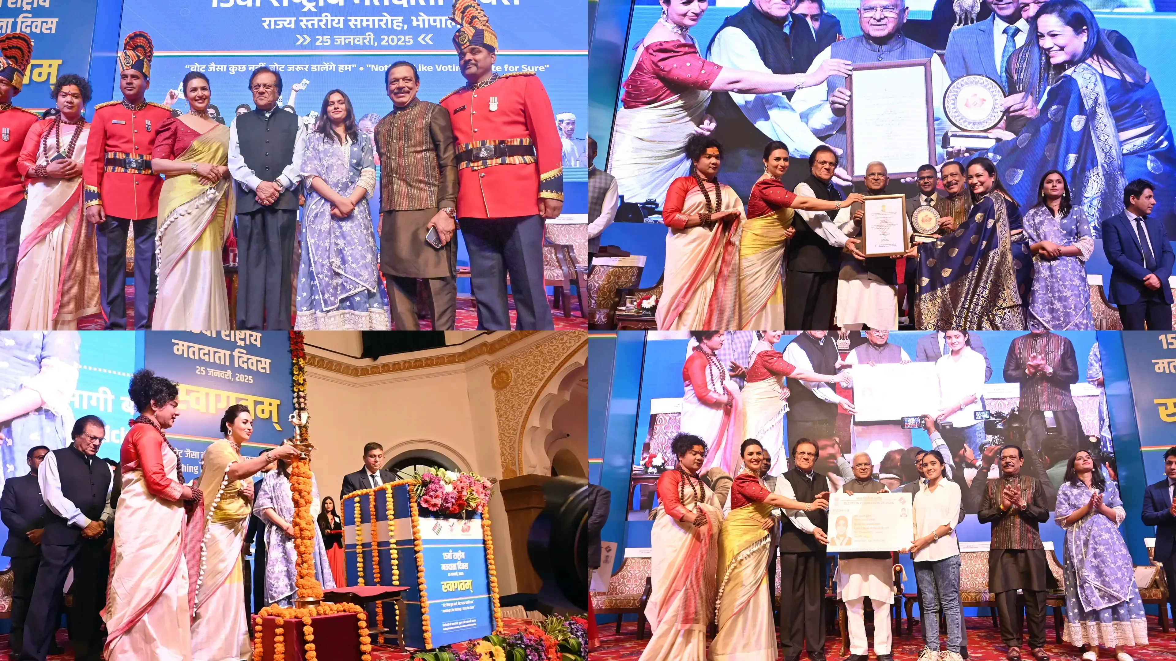 Divyanka Tripathi Graces the 15th National Voters' Day in Bhopal as Chief Guest