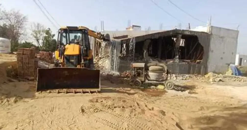 DTCP Dismantles Ten Unauthorized Colonies in Sohna Block, Gurugram
