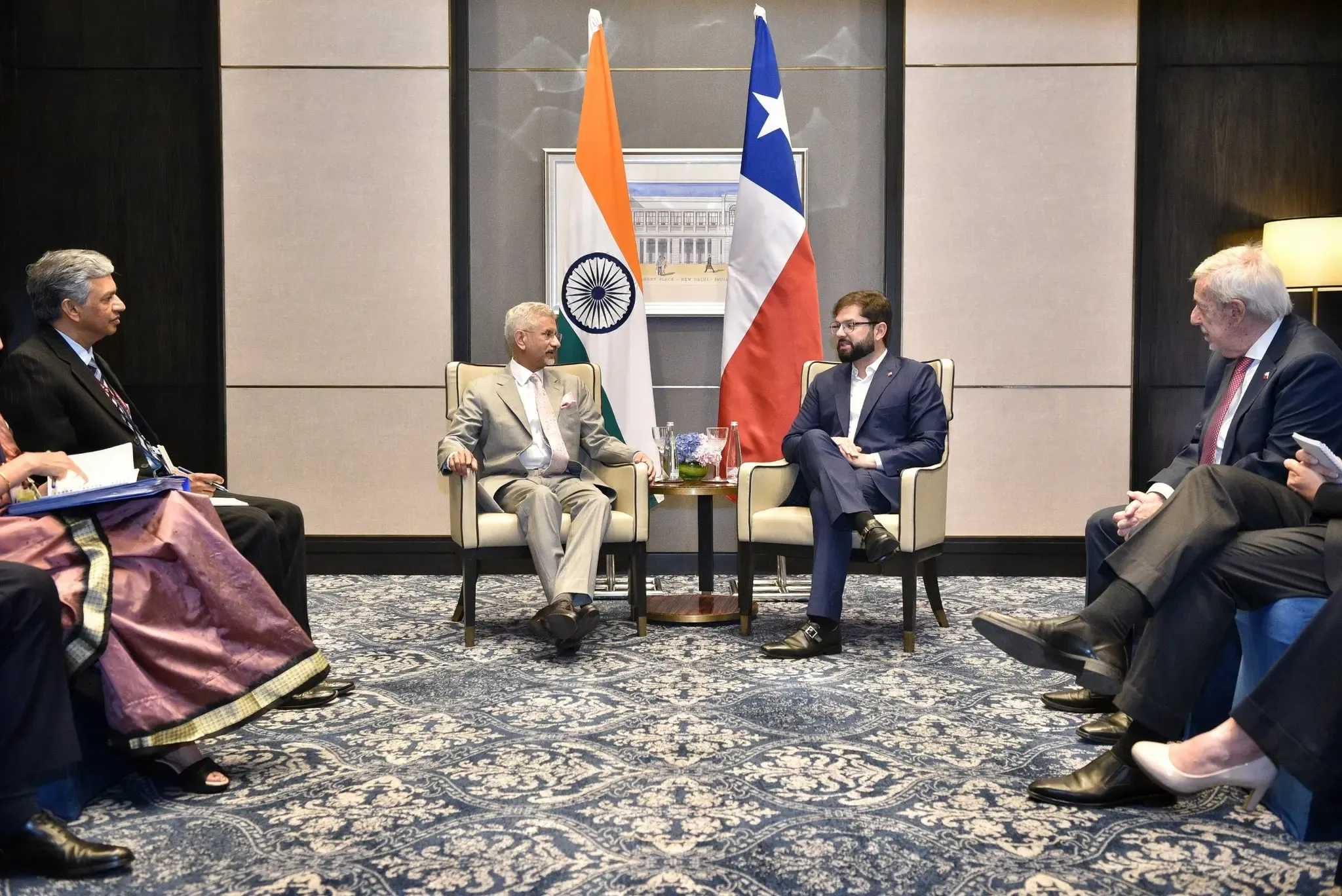 EAM S. Jaishankar and Chile's President Boric Discuss Bilateral Relations