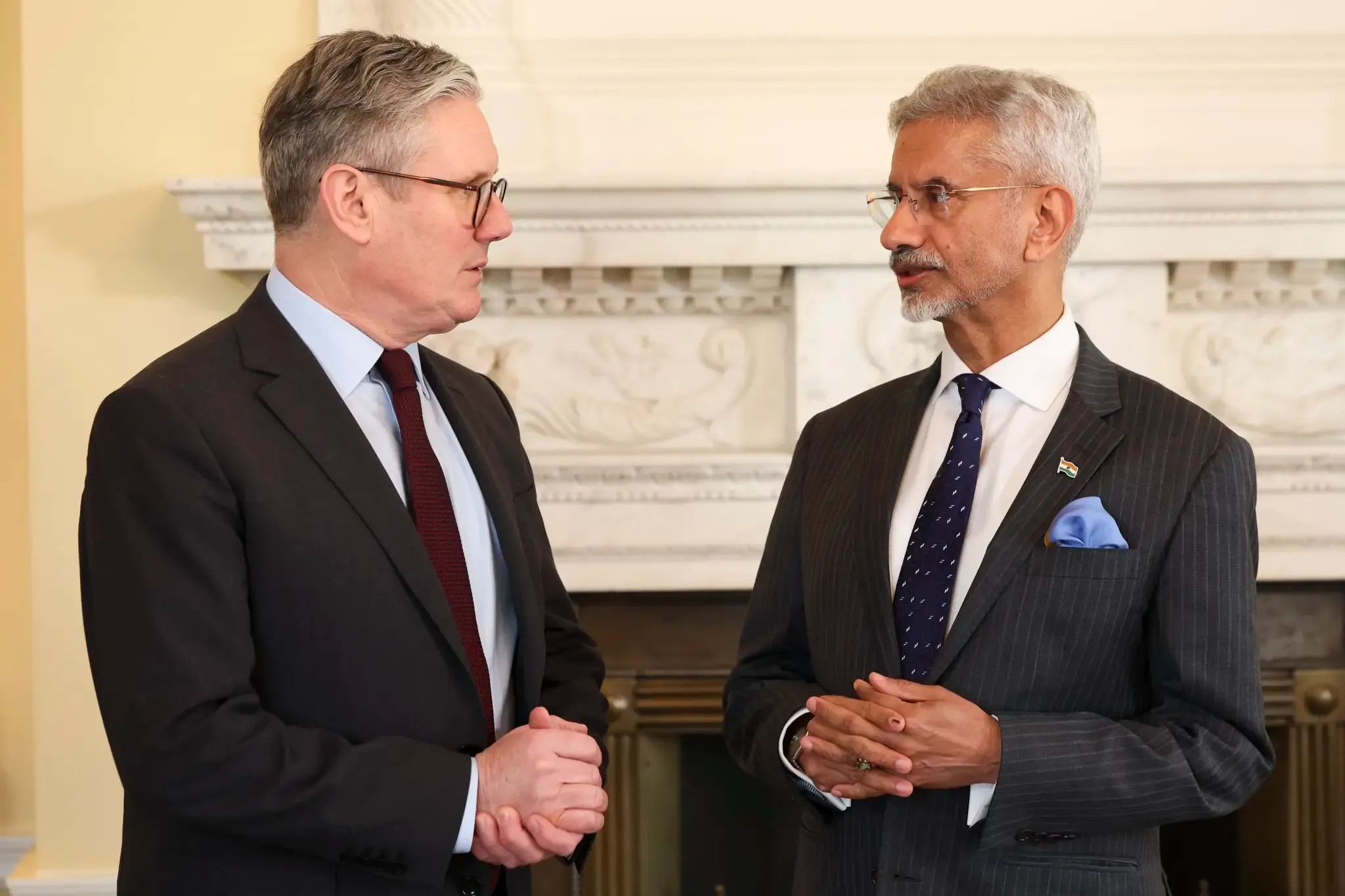 EAM Jaishankar Engages in Bilateral Talks with UK PM Keir Starmer in London