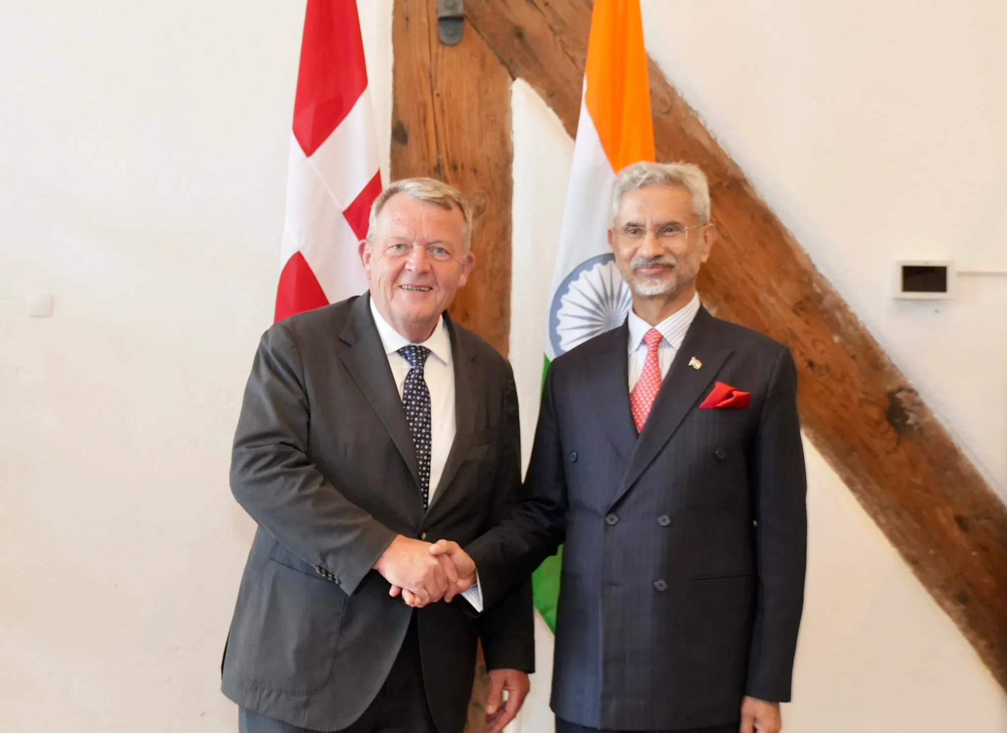 What did EAM Jaishankar discuss with Danish Foreign Minister Rasmussen?