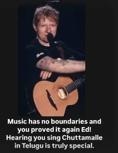 Ed Sheeran's Performance of ‘Chuttamalle’ Captivates Jr NTR and Jahnavi Kapoor