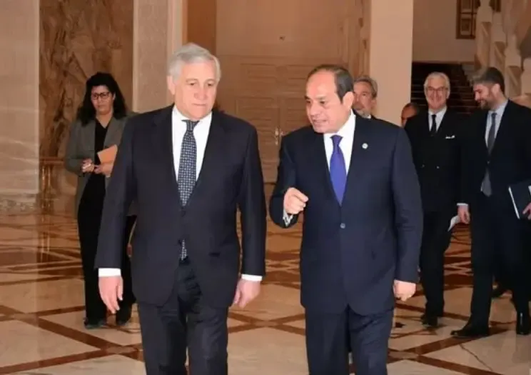 Meeting Between Egyptian President and Italian Foreign Minister on Bilateral Relations and Regional Matters