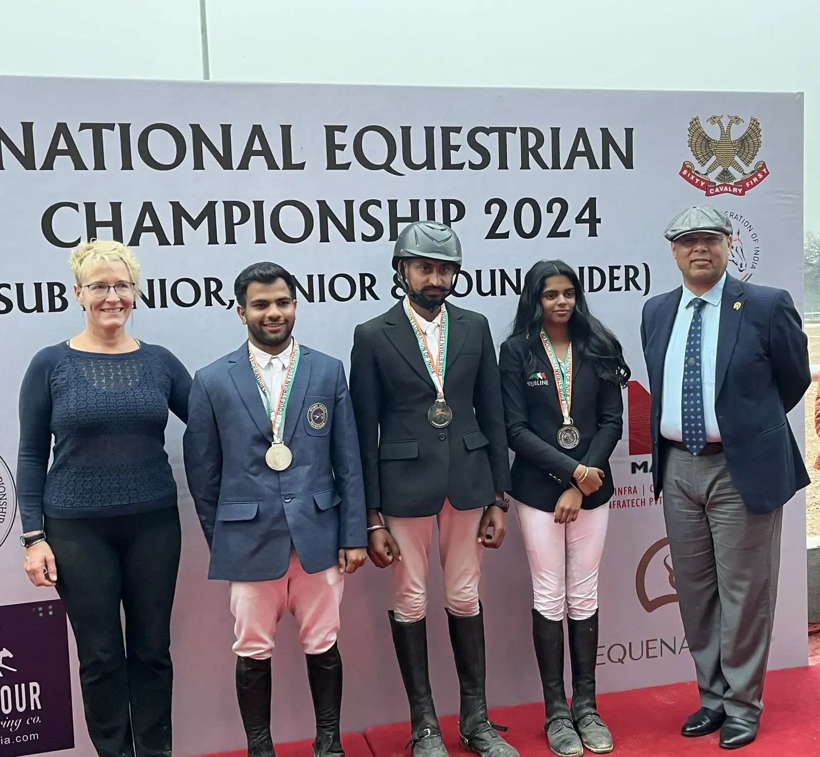 Equestrian Excellence: Anupati and Raju Shine in Show Jumping and Dressage at Junior Nationals
