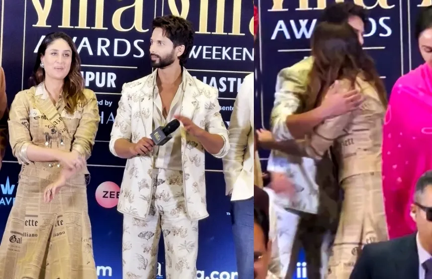 Former Flames Kareena and Shahid Embrace Publicly