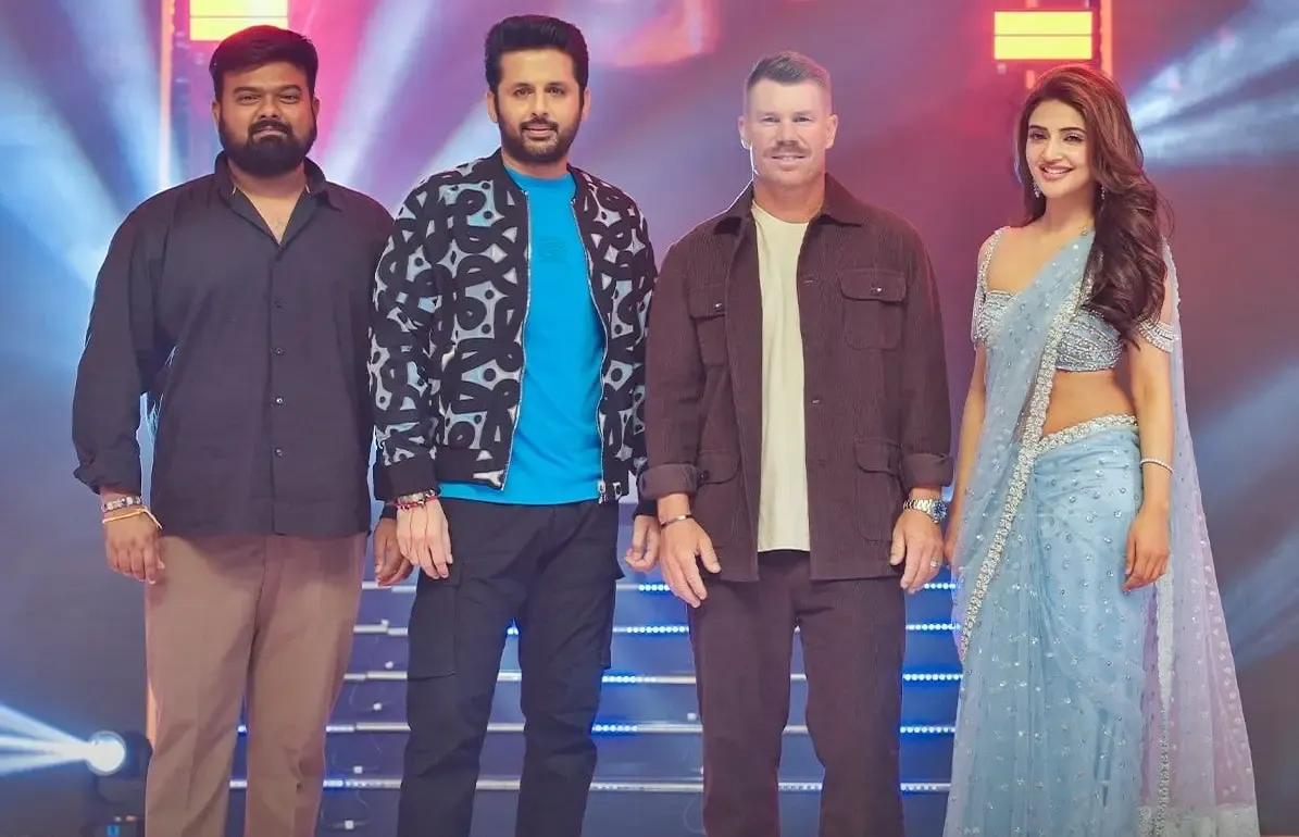 Excitement as David Warner Speaks Telugu at Robinhood Event!