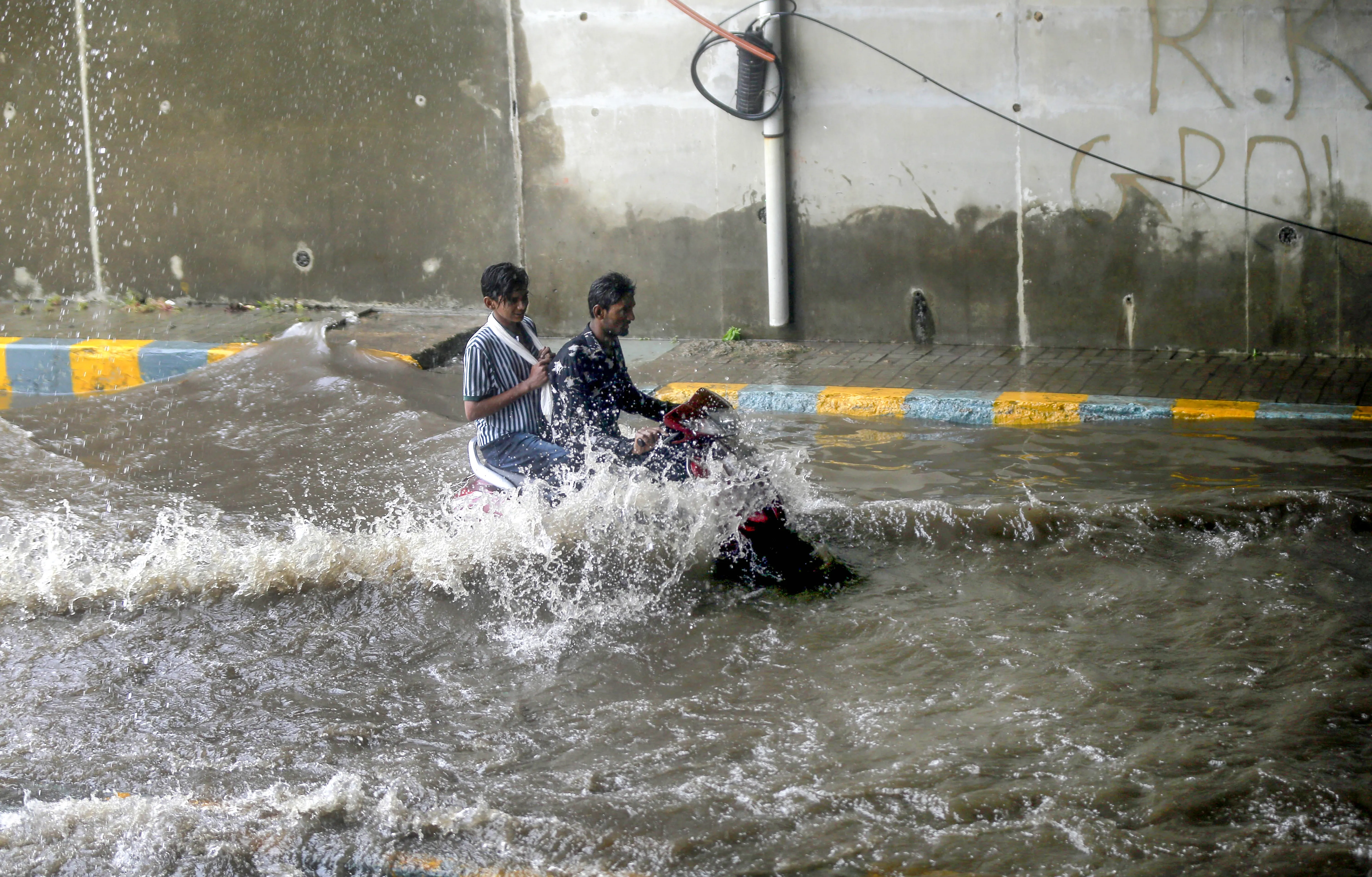 Are Low-Lying Areas in Hyderabad Still Flooded After Recent Heavy Rain?
