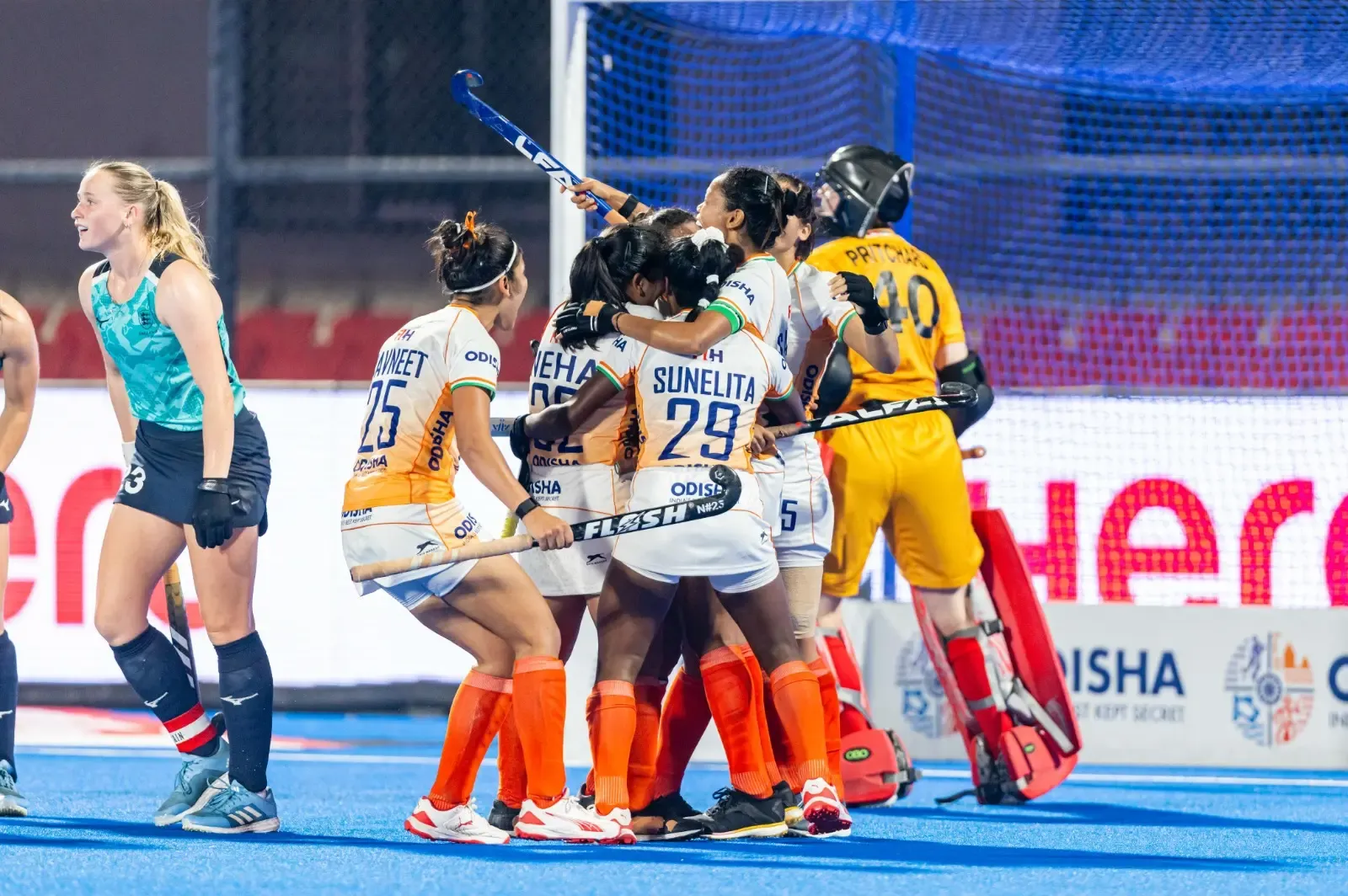 England Overcomes India in FIH Women’s Pro League Shootout