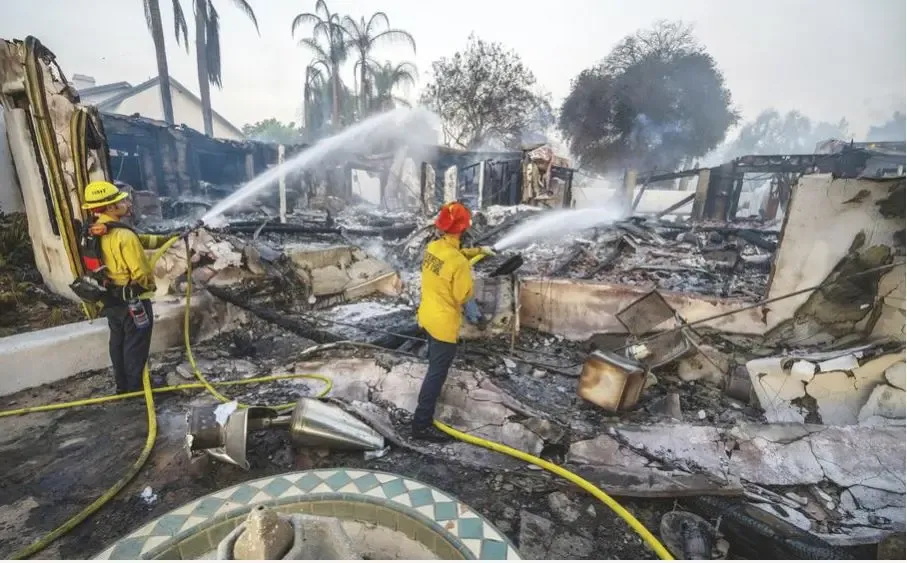 Firefighters Persist in Containing LA Wildfires Amid Severe Weather Alerts