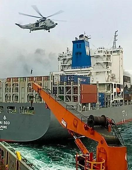 What Milestone Was Achieved in the MV Wan Hai 503 Incident?