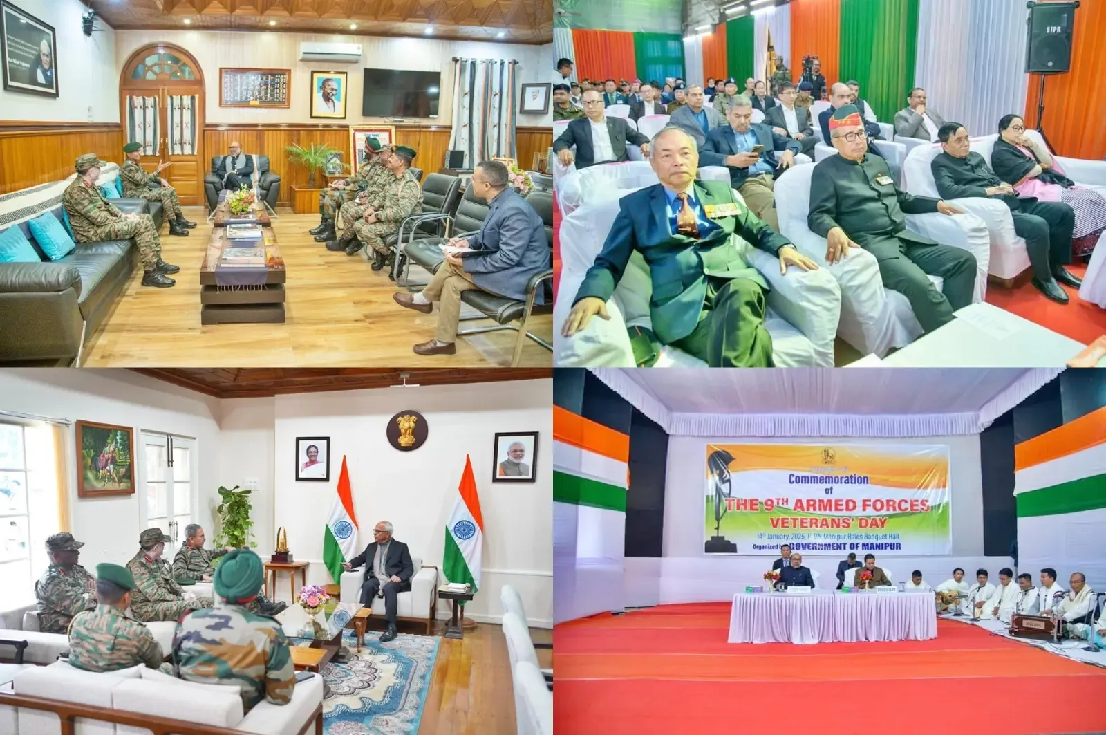 Top Army Leaders Address Manipur's Security Challenges with Governor and Chief Minister