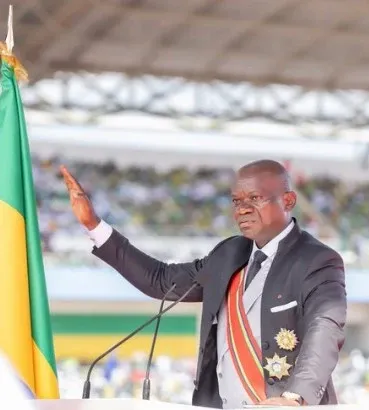 Who has been appointed to lead the new Gabonese government?