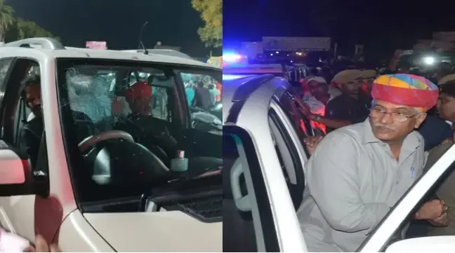 Attack on Gajendra Singh Shekhawat's Convoy in Jodhpur During 'Rav Ji Ki Gair' Celebration