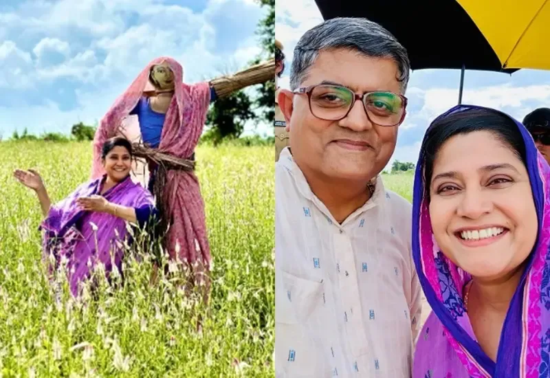 Gajraj Rao Posts Behind-The-Scenes Snapshots with Renuka Shahane from ‘Dupahiya’